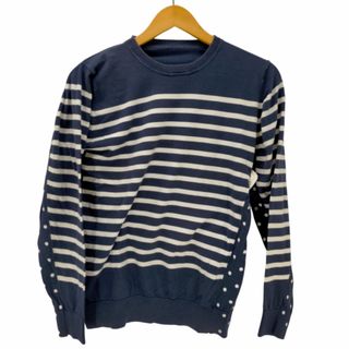 ソフ(SOPH)のSOPH.(ソフ) ボーダードット切替 薄手ニット メンズ トップス(ニット/セーター)