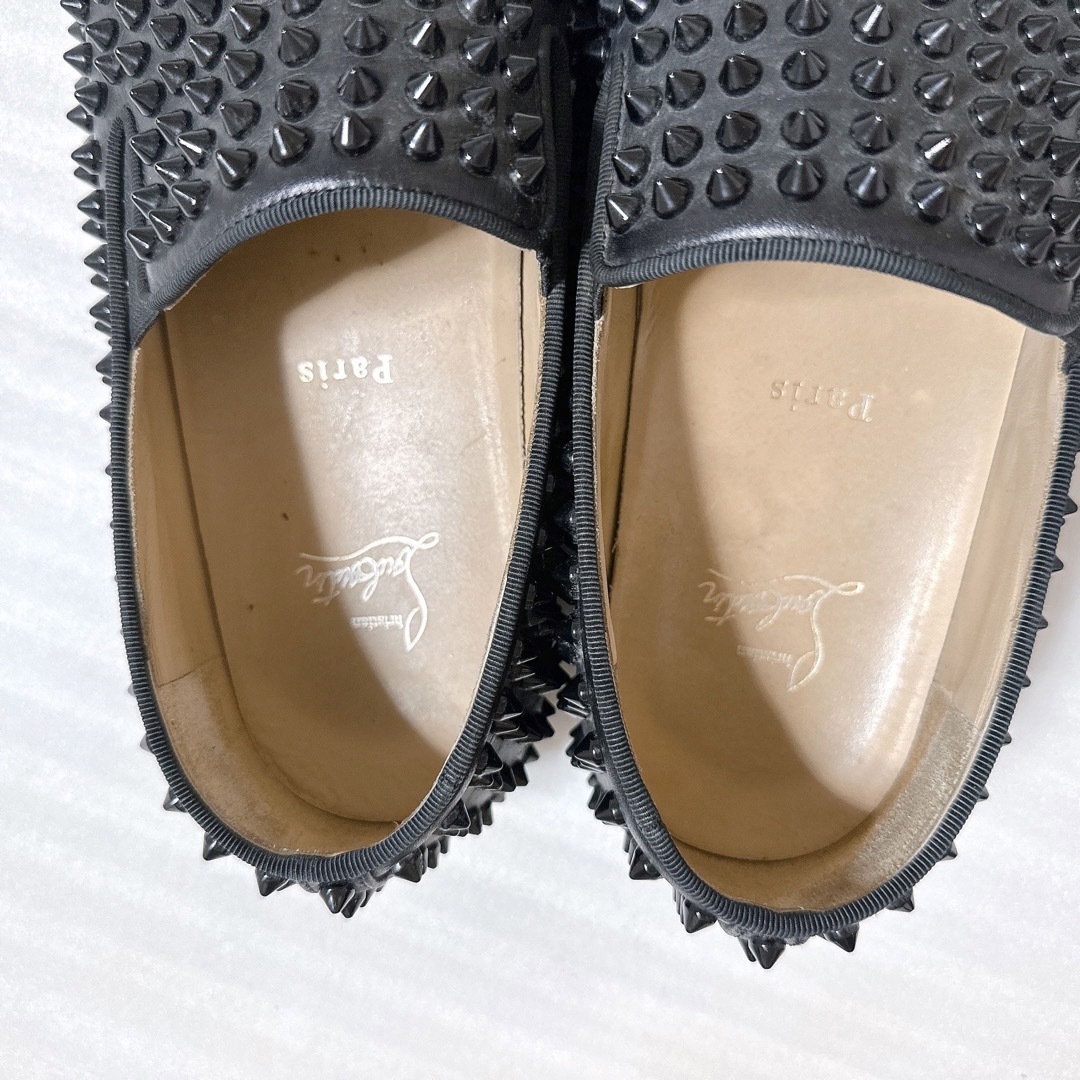 Christian Louboutin(クリスチャンルブタン)のルブタン　スパイクスタッズ　ローラーボート　スリッポン　ローカット　スニーカー メンズの靴/シューズ(スニーカー)の商品写真