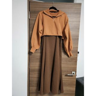 ダブルクローゼット(w closet)のw closet  ボレロ×ワンピース　二点セット(ロングワンピース/マキシワンピース)