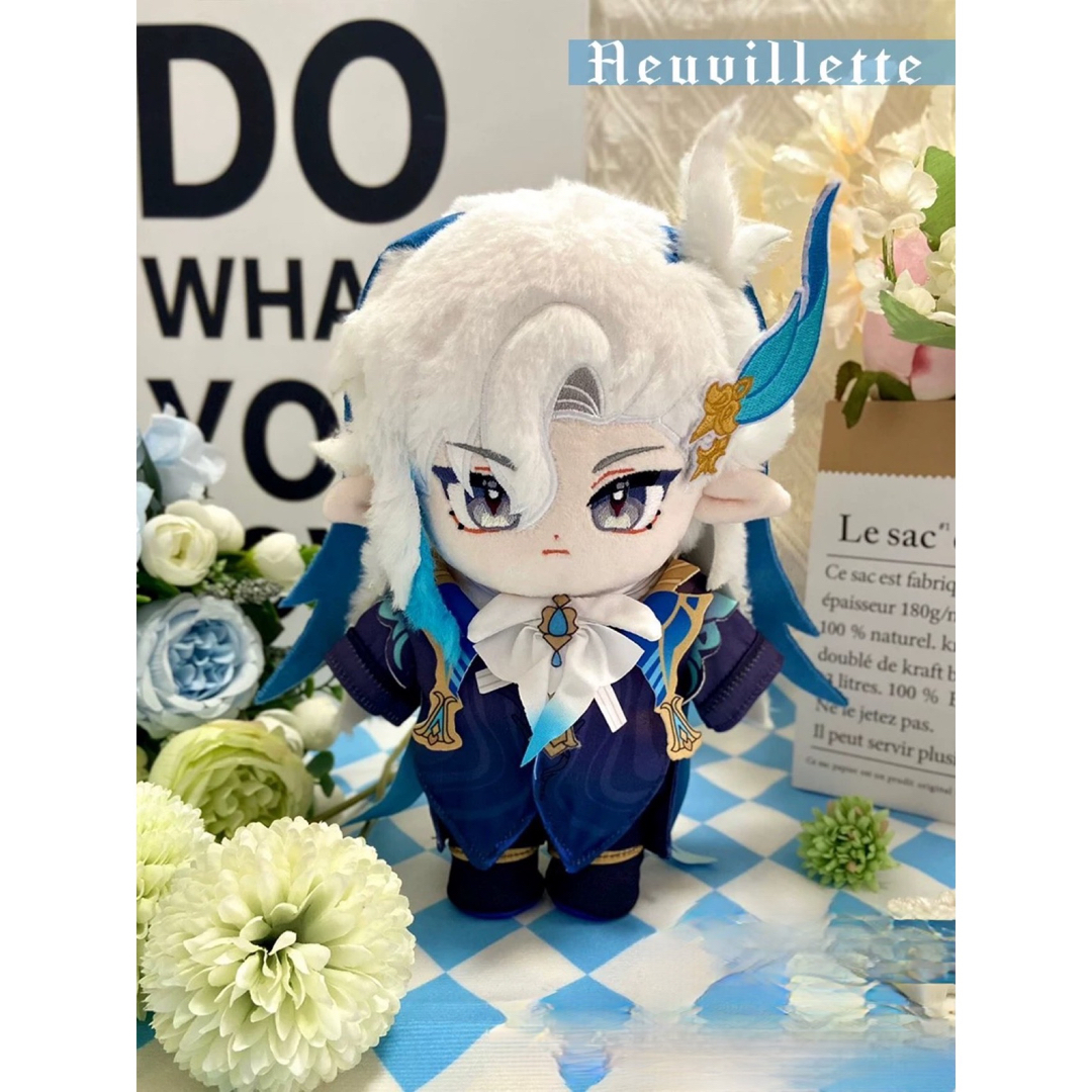 原神 ヌヴィレット 20cm 着せ替えぬいぐるみ 本体+衣装セットの 原神 ヌヴィレット 20cm 着せ替えぬいぐるみ 本体+衣装セットの