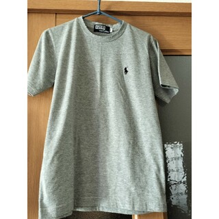 レディース　POLO Tシャツ　半袖　S グレー　綿100％(Tシャツ(半袖/袖なし))