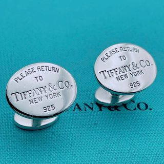 ティファニー(Tiffany & Co.)の【極美品】ティファニー　オーバル　リターントゥ　カフス　カフリンクス(カフリンクス)