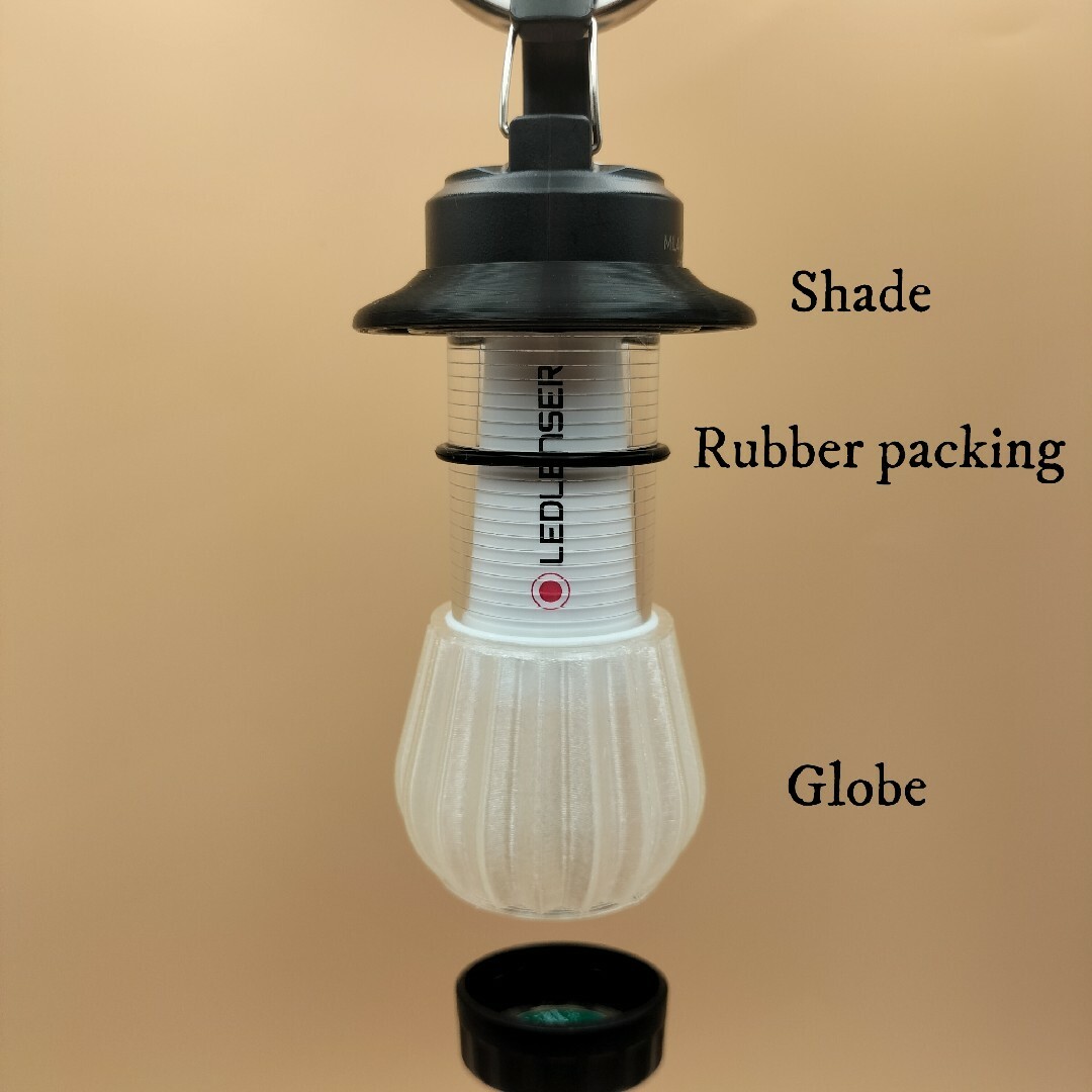 LEDLENSER(レッドレンザー)の燈(あかり)  クリア色 LEDLENSER ML4 専用カスタムキット スポーツ/アウトドアのアウトドア(ライト/ランタン)の商品写真