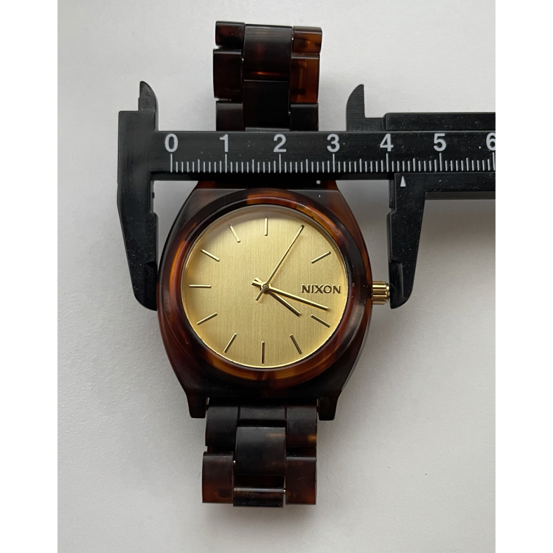 【電池新品の美品】NIXONのTIME TELLER 人気のべっ甲カラー③