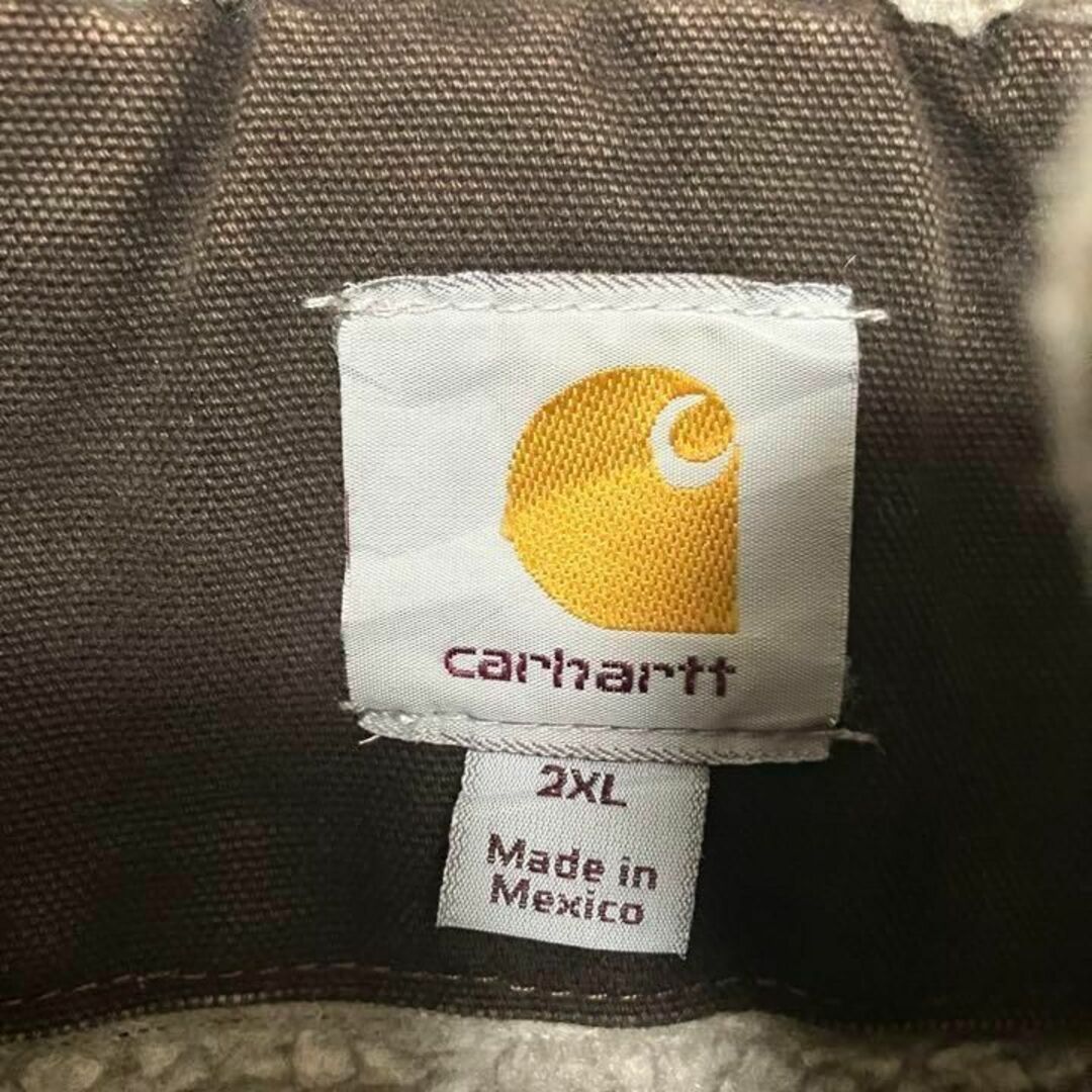 carhartt(カーハート)の《希少》カーハート carhartt☆ダックジャケット 企業ロゴ　モカブラウン メンズのジャケット/アウター(カバーオール)の商品写真