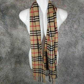 BURBERRY - 2350超美品 バーバリーズ マフラー 最高級カシミヤ100 BURBERRY - 2350超美品 バーバリーズ マフラー 最高級カシミヤ100