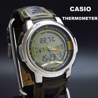 カシオ(CASIO)のCASIO THERMO METER デジアナ腕時計 AQF-100(腕時計(アナログ))