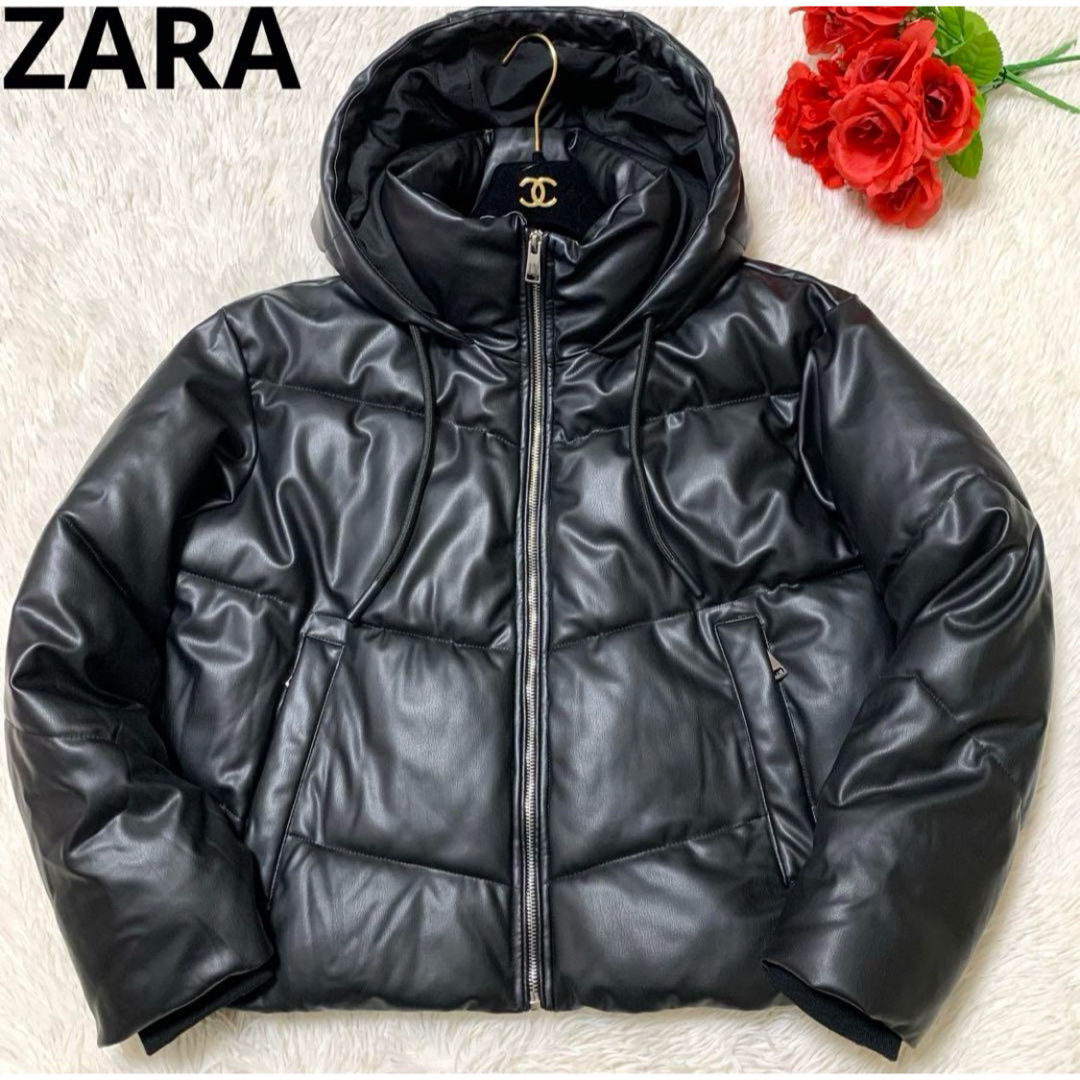 【極美品】ZARA 完売品 フェイクレザー パフジャケット | フリマアプリ ラクマ