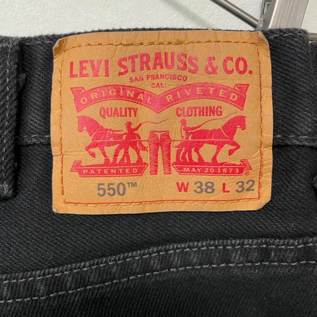 Levi's - リーバイス550 Levis W38 ブラックデニム バギーパンツ 黒