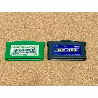 【良品】GBA 三國志孔明伝+ポケモン(携帯用ゲームソフト)