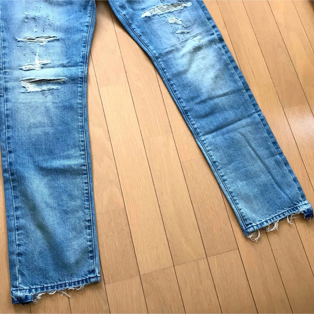 American Eagle(アメリカンイーグル)の新品 メンズ アメリカンイーグル ダメージデニム♡33×32♡ メンズのパンツ(デニム/ジーンズ)の商品写真