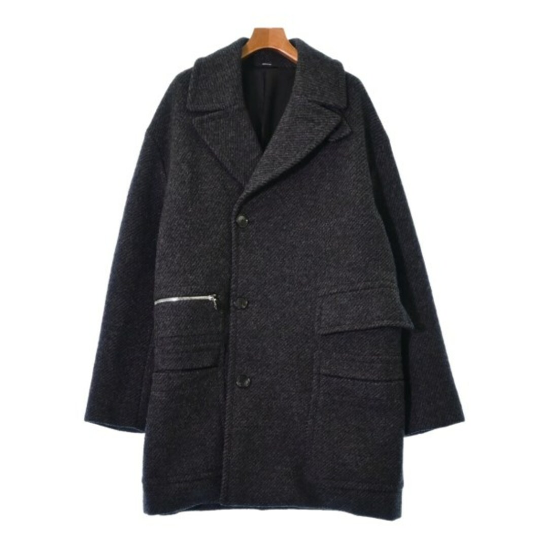 HERMES - HERMES エルメス コート(その他) 50(XL位) グレー系 HERMES - HERMES エルメス コート(その他) 50(XL位) グレー系