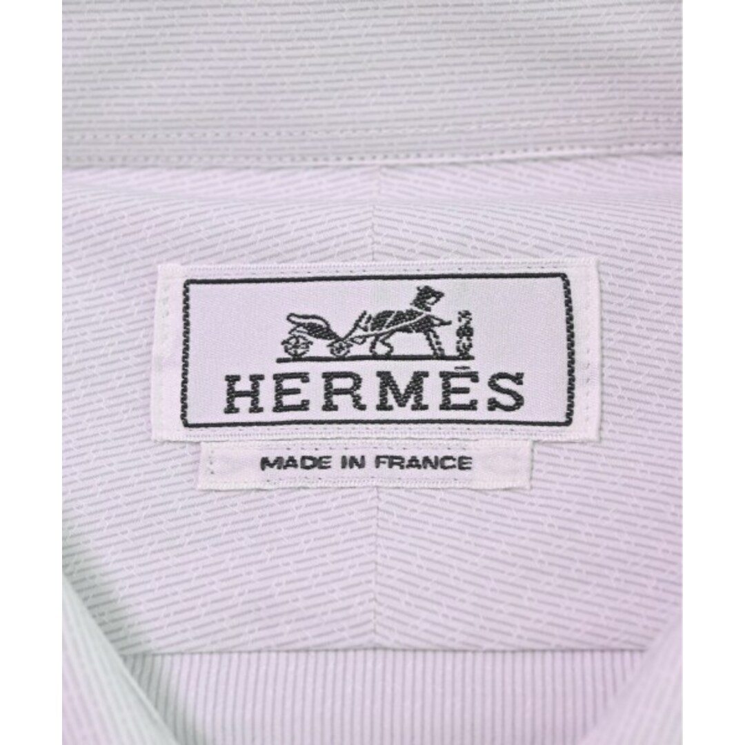 Hermes(エルメス)のHERMES ドレスシャツ 44(XXL位) グレー系(青がかっています) 【古着】【中古】 メンズのトップス(シャツ)の商品写真