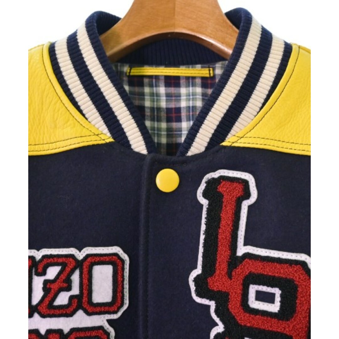 KENZO - KENZO ケンゾー スタジャン S 紺x黄 【古着】【中古】の KENZO - KENZO ケンゾー スタジャン S 紺x黄 【古着】【中古】の