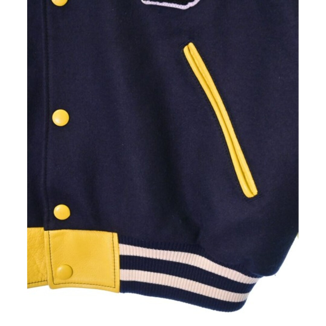 KENZO - KENZO ケンゾー スタジャン S 紺x黄 【古着】【中古】の KENZO - KENZO ケンゾー スタジャン S 紺x黄 【古着】【中古】の