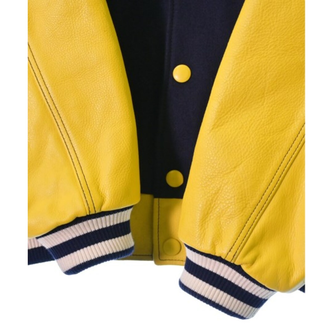 KENZO - KENZO ケンゾー スタジャン S 紺x黄 【古着】【中古】の KENZO - KENZO ケンゾー スタジャン S 紺x黄 【古着】【中古】の