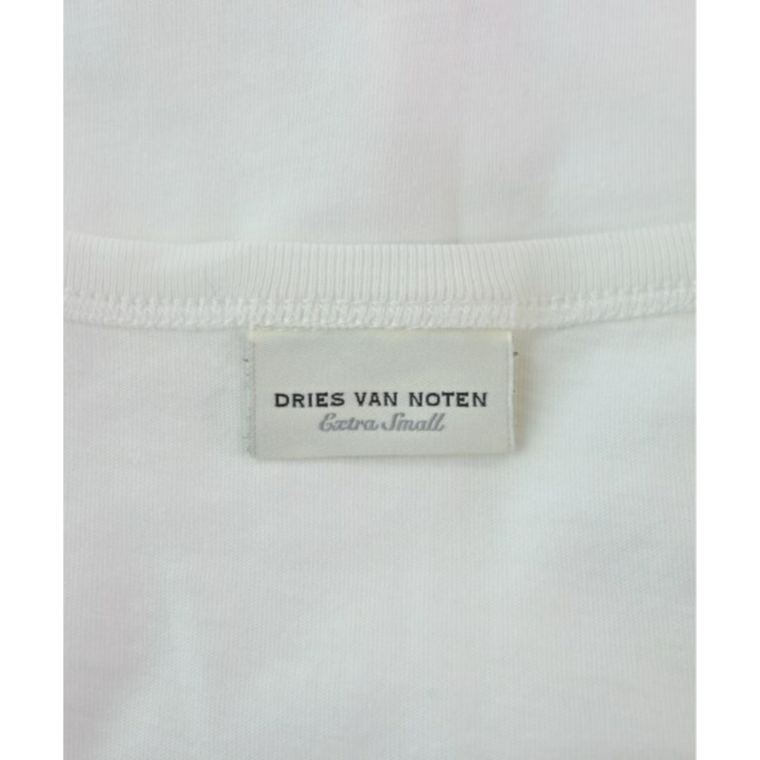 DRIES VAN NOTEN(ドリスヴァンノッテン)のDRIES VAN NOTEN Tシャツ・カットソー XS 白 【古着】【中古】 レディースのトップス(カットソー(半袖/袖なし))の商品写真