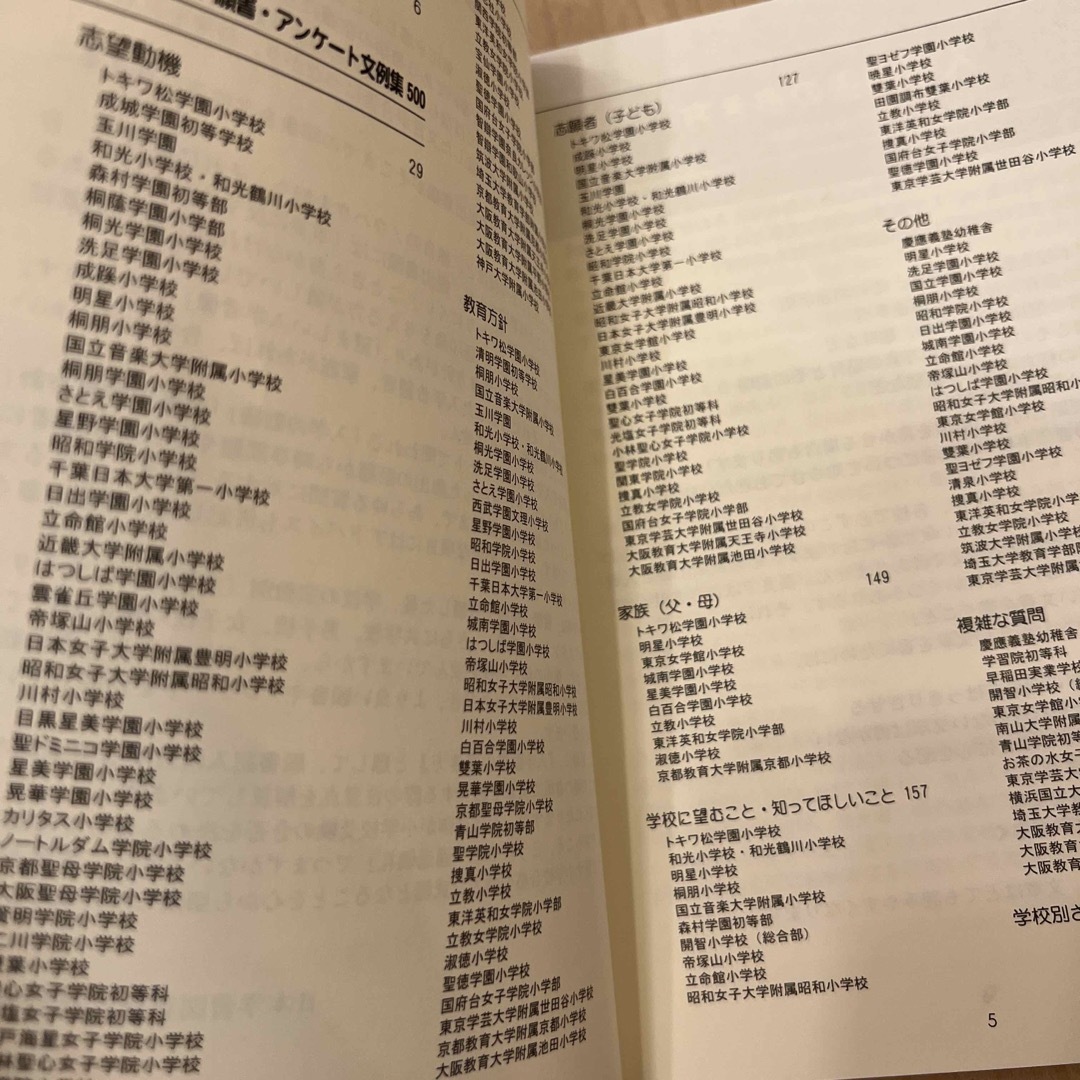 文例集500 小学校受験 エンタメ/ホビーの本(語学/参考書)の商品写真