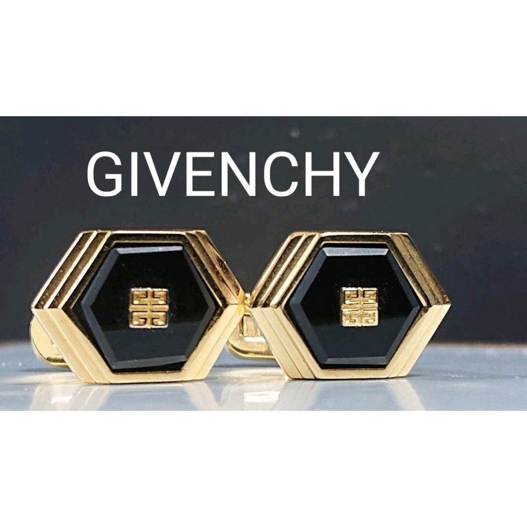 GIVENCHY(ジバンシィ)のGIVENCHY カフス　オニキス　No.232 メンズのファッション小物(カフリンクス)の商品写真