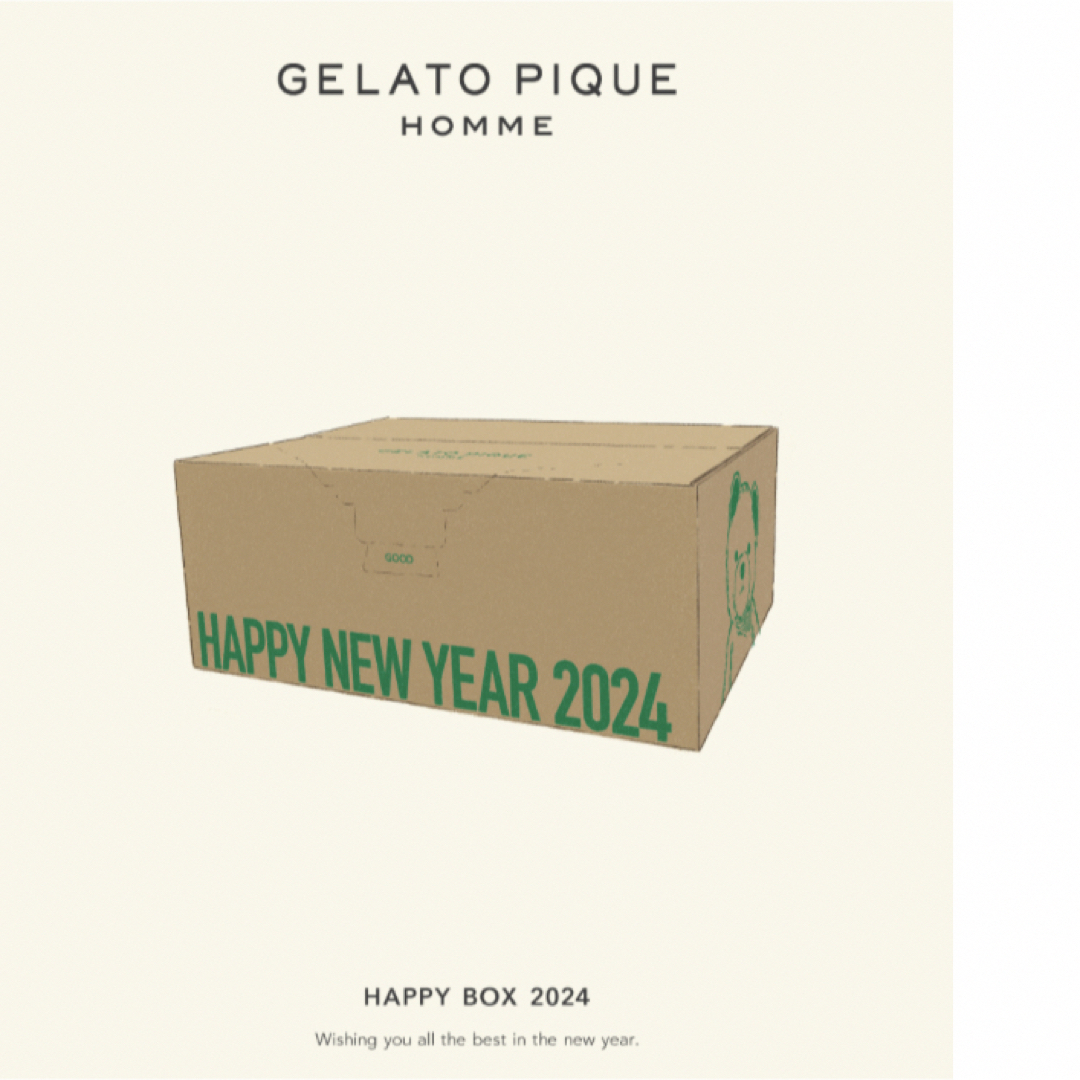 ジェラートピケ　2024 ジェラピケ　メンズ　gelato piqueHappyBag