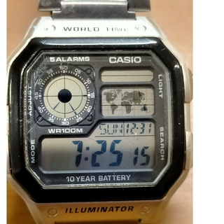 カシオ(CASIO)のCASIOワールドタイム10年バッテリー(腕時計(デジタル))