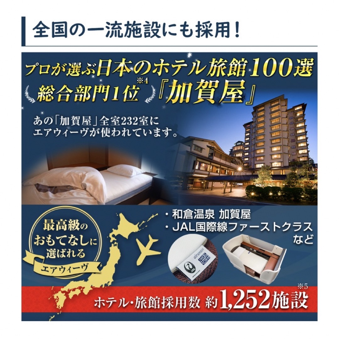 エアウィーヴ インテリア/住まい/日用品のベッド/マットレス(セミシングルベッド)の商品写真