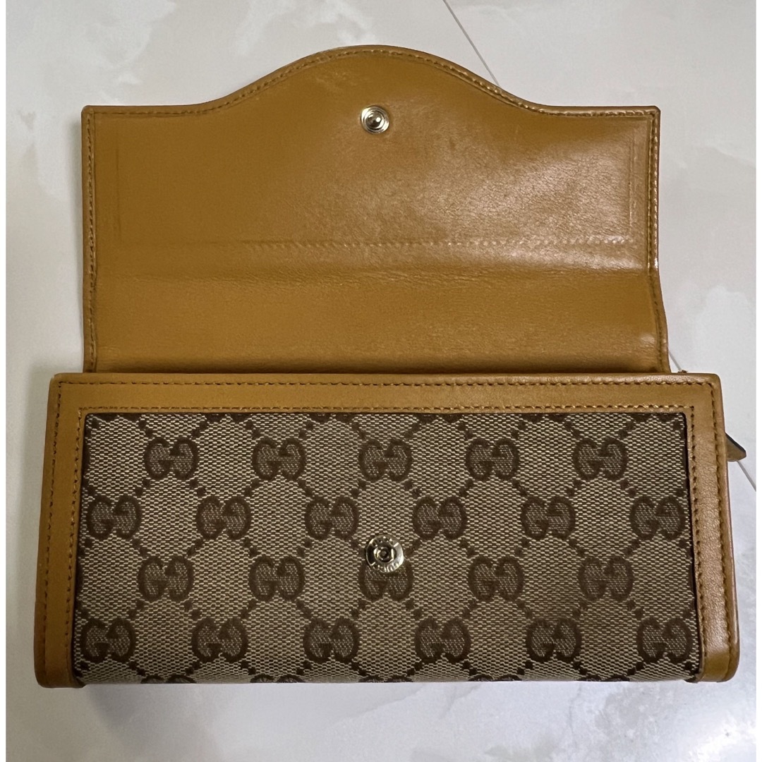 Gucci(グッチ)の希少グッチ直営店購入商品　グッチ　長財布G型金具GGキャンバス レディースのファッション小物(財布)の商品写真