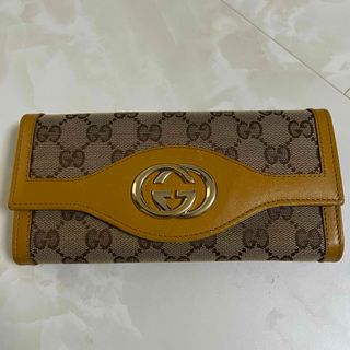 グッチ(Gucci)の希少グッチ直営店購入商品　グッチ　長財布G型金具GGキャンバス(財布)