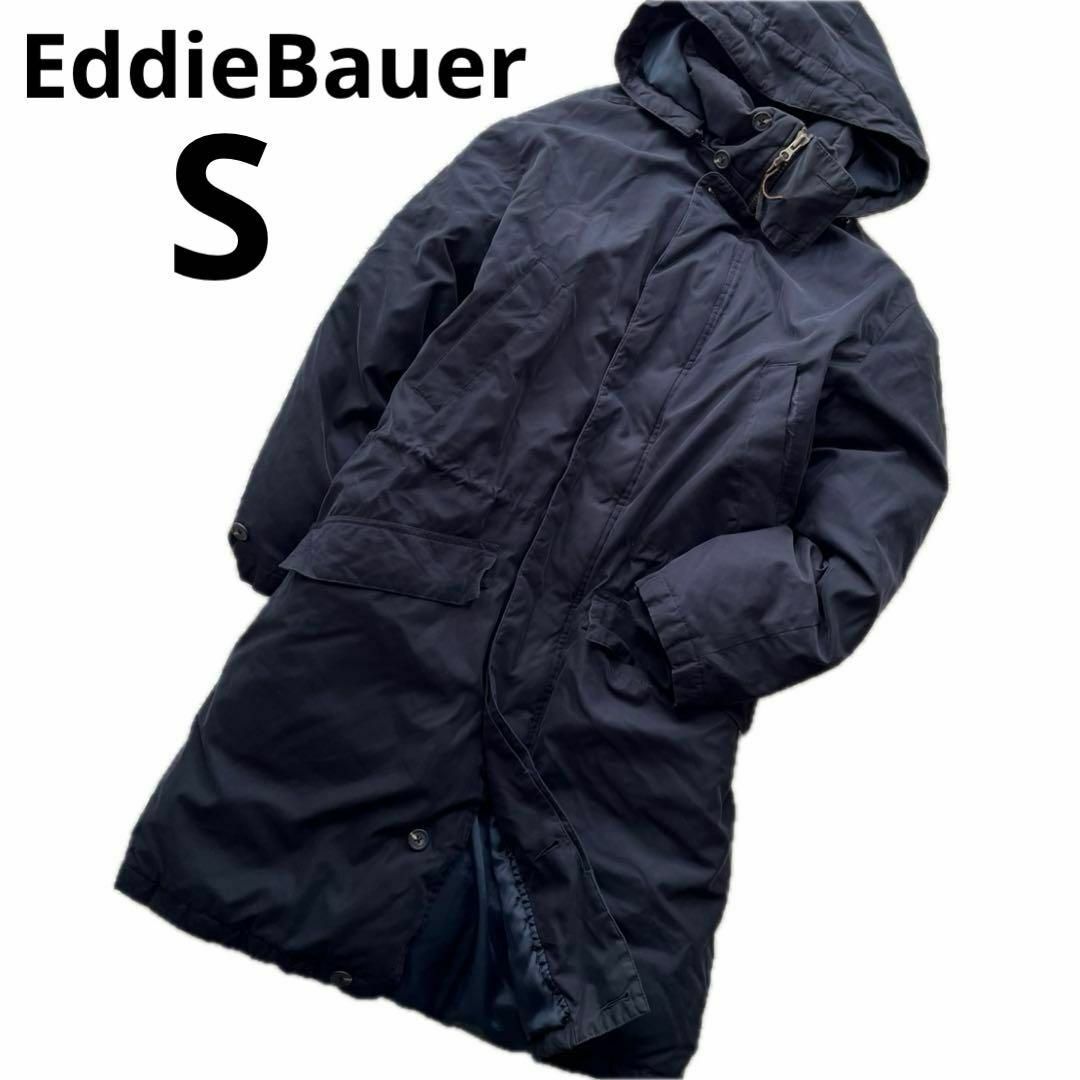 EddieBauer エディバウアー ダウンコート ロング ジャケット 黒 Sなし裏地