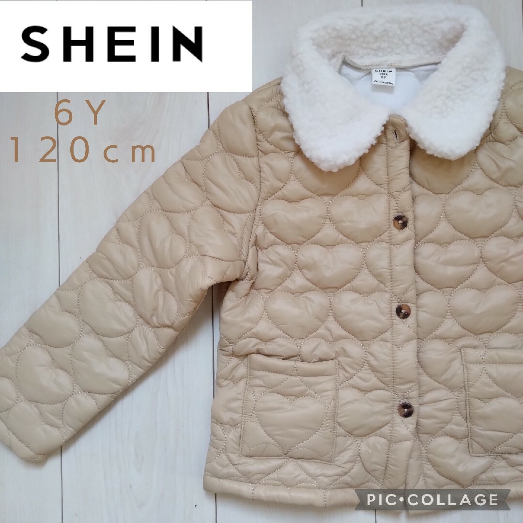 ◎新品◎【 SHEIN 】シーイン＊6Y120cm＊ハートキルティングジャケット | フリマアプリ ラクマ