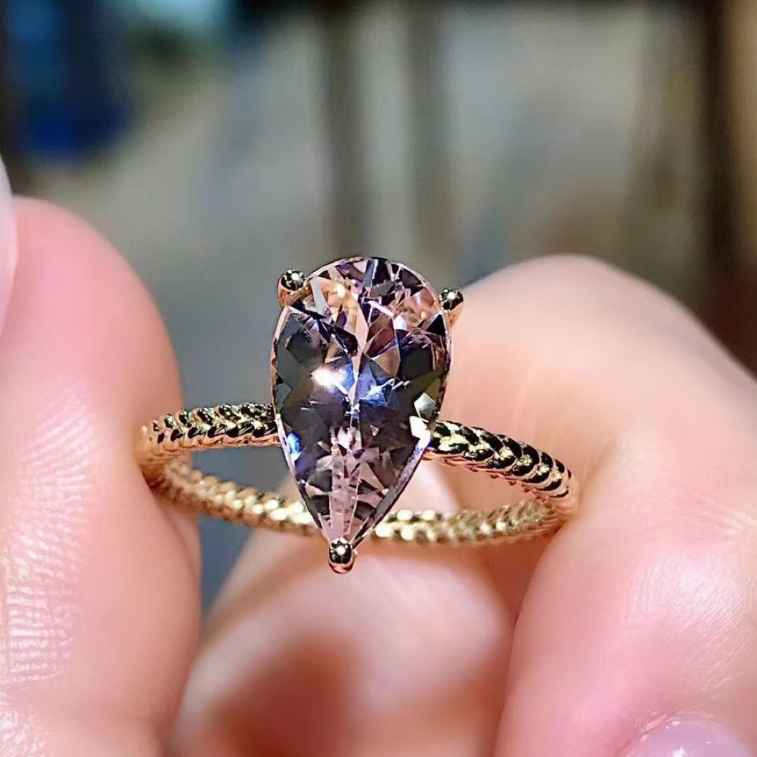 天然モルガナイト    リング 2.35ct k18 ¥ レディースのアクセサリー(リング(指輪))の商品写真