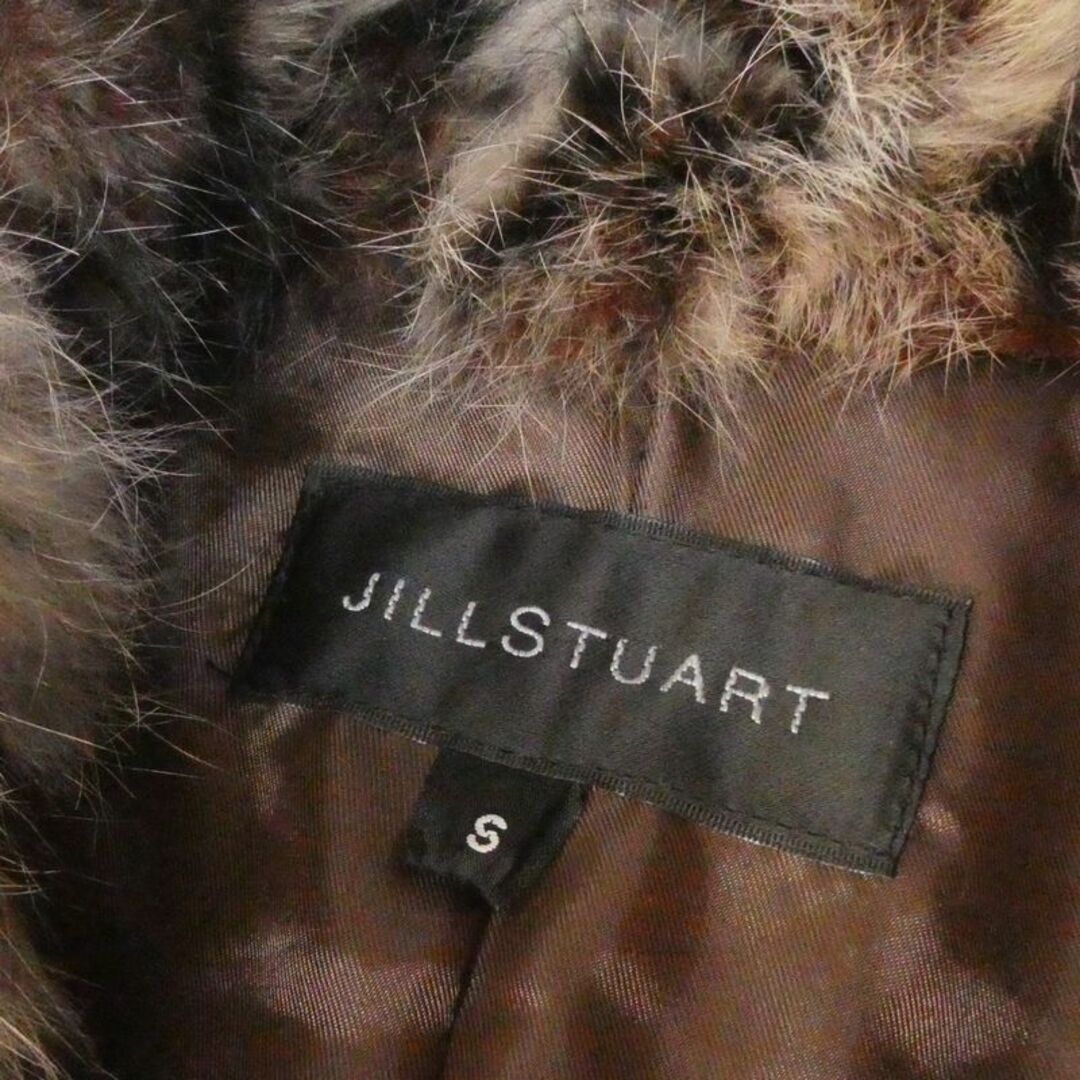 JILLSTUART(ジルスチュアート)のJILLSTUART レディース ラビット ファーコート レオパード柄 Sサイズ レディースのジャケット/アウター(毛皮/ファーコート)の商品写真