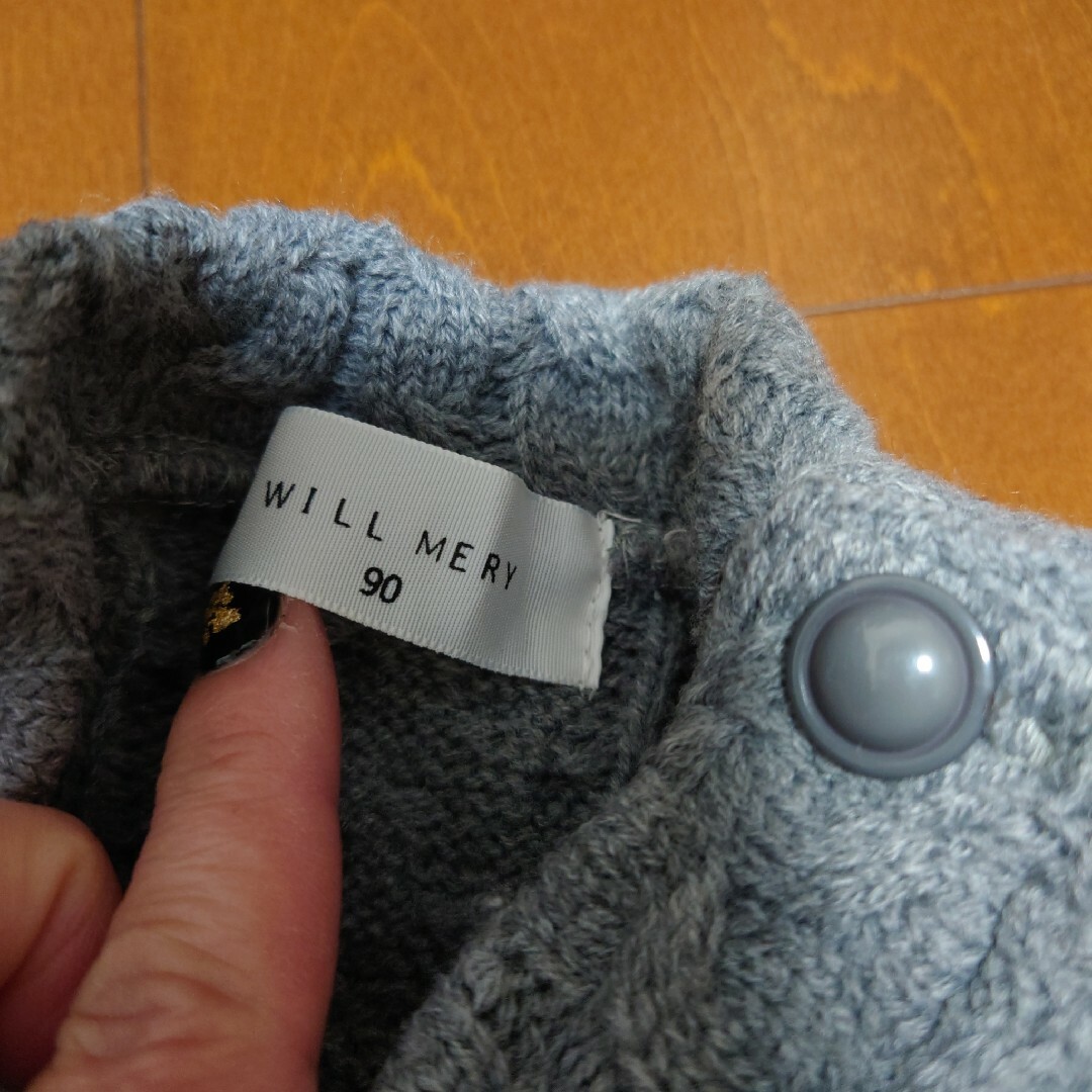 WILL MERY(ウィルメリー)の美品  WILL MERY 重ね着風 カットソー 90cm キッズ/ベビー/マタニティのキッズ服女の子用(90cm~)(Tシャツ/カットソー)の商品写真