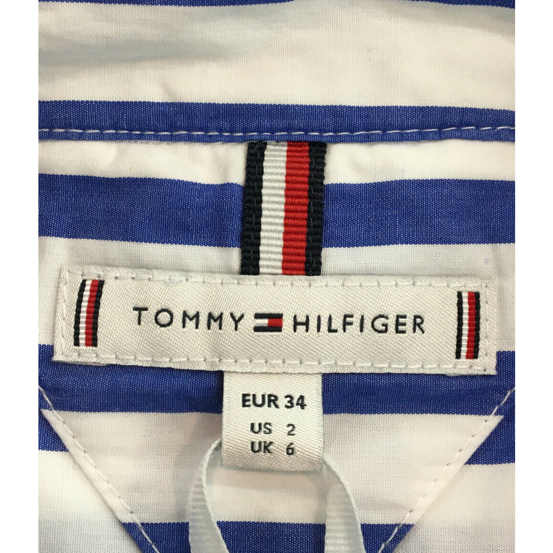 TOMMY HILFIGER(トミーヒルフィガー)のトミーヒルフィガー 長袖シャツ ストライプ柄 レディース 34 レディースのトップス(シャツ/ブラウス(長袖/七分))の商品写真