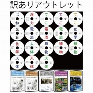 【サントップアウトレット】暗記カードを超えた！中学受験理科フルセットDVD18枚(語学/参考書)