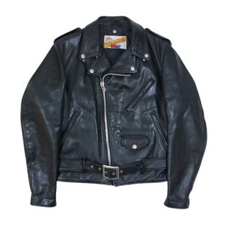 B'S BIKERS ビンテージ加工レザー シングル ライダース size Sの通販 ...