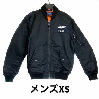 ポロラルフローレン(POLO RALPH LAUREN)のtk様専用✨ラルフローレン MA-1 フライトジャケット　メンズXS　ブラック黒(フライトジャケット)