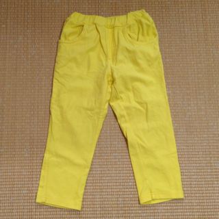 カルディア　半端丈パンツ　イエロー　130サイズ　中古(パンツ/スパッツ)