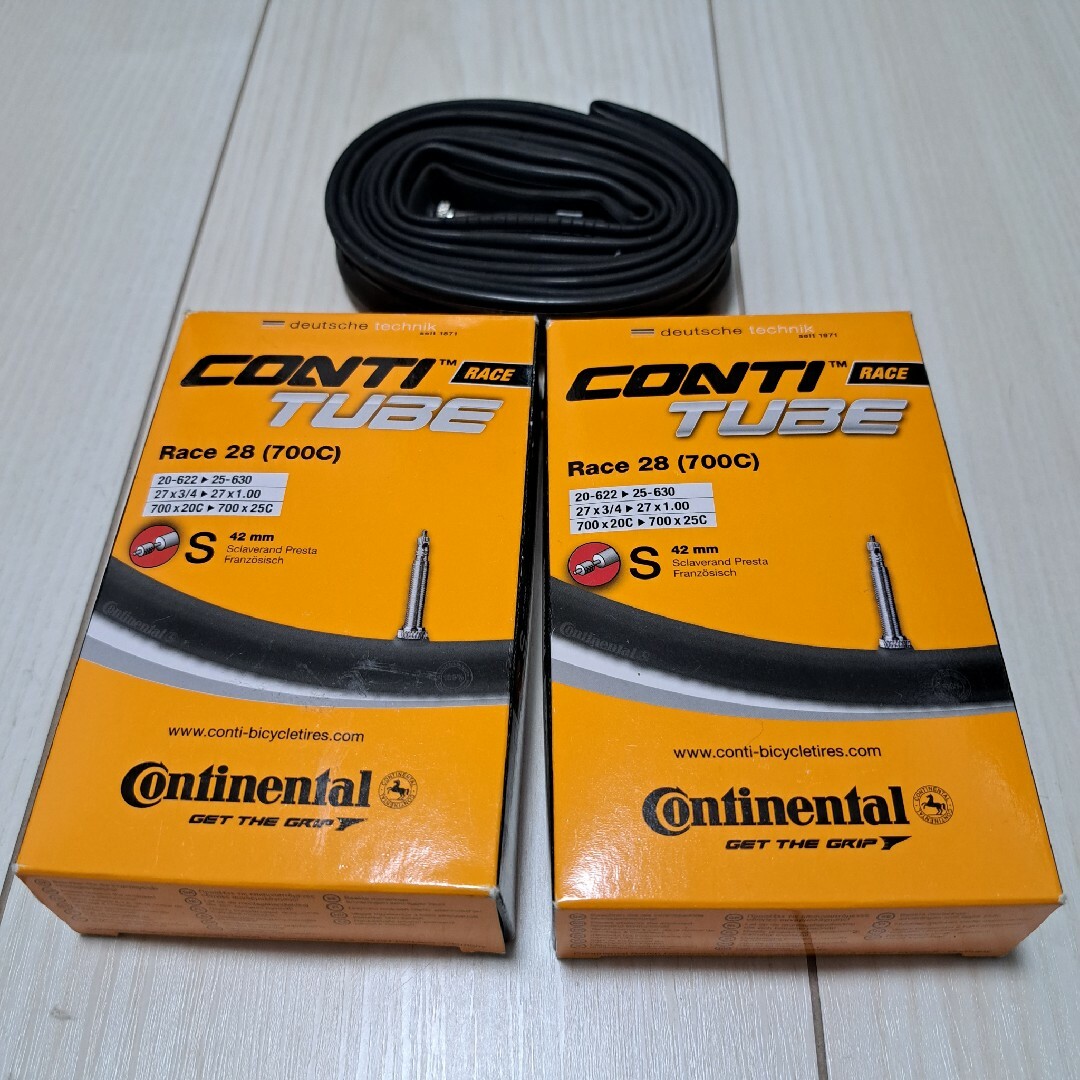 コンチネンタル(コンチネンタル)のContinental race28(700C) 3個セット スポーツ/アウトドアの自転車(パーツ)の商品写真