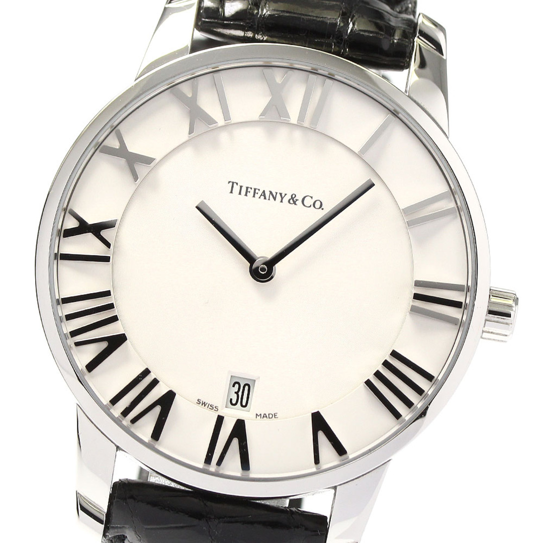 ティファニー TIFFANY&Co. Z1800.11.10A21A52A アトラスドーム デイト クォーツ メンズ 良品 _791303メンズ素材