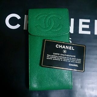 シャネル(CHANEL)の専用 正規品 CHANEL(シャネル) キャビアスキン マルチケース 良品(ポーチ)