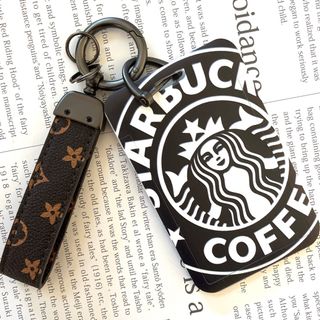 スターバックス(Starbucks)の新品 スターバックス　スタバ　IDカードケース 定期　社員証ホルダー ストラップ(パスケース/IDカードホルダー)