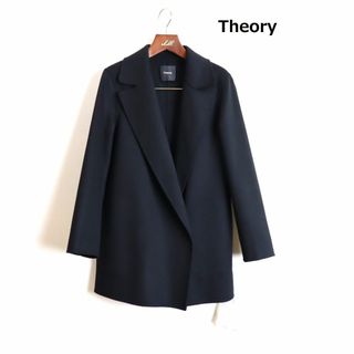 セオリー(theory)の予約品　Theory  23AW ダブルフェイス ミドル丈コート S ブラック(その他)