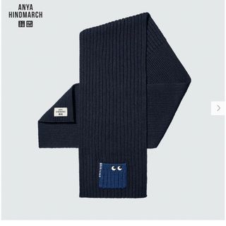 アニヤハインドマーチ(ANYA HINDMARCH)のUNIQLO x ANYA HINDMARCH NAVY(マフラー/ショール)