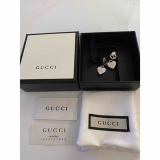 グッチ(Gucci)のグッチ　正規　ピアス　ハート　シルバー　美品(ピアス)