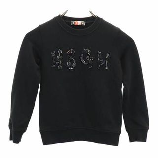 エムエスジイエム(MSGM)のエムエスジーエム イタリア製 長袖 トレーナー ブラック系 MSGM スウェット キッズ 古着 【231230】(その他)