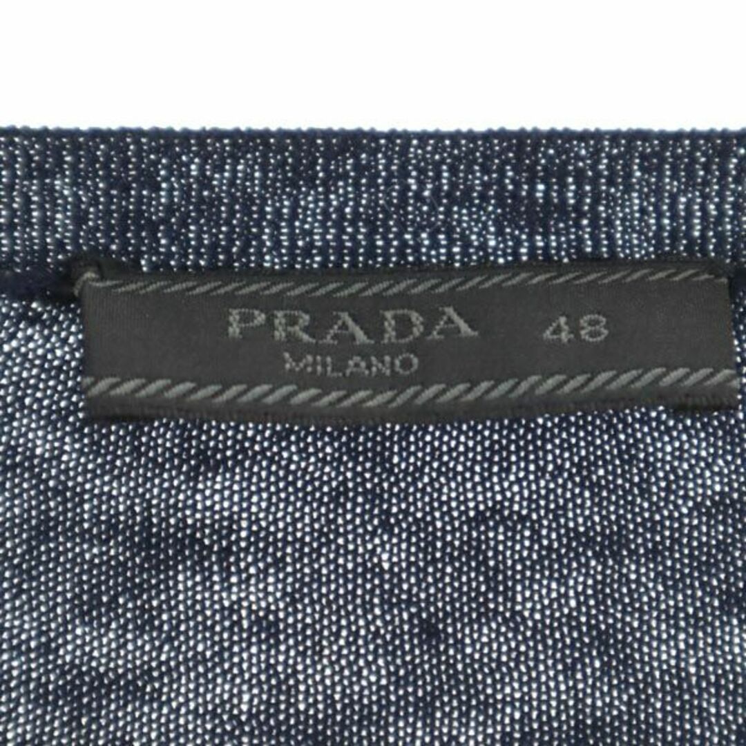 PRADA - プラダ 長袖 カシミヤブレンド セーター 48 ネイビー PRADA