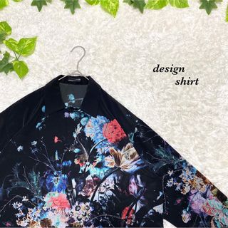 ラッドミュージシャン(LAD MUSICIAN)の柄シャツ　総柄 古着　高級　デザインシャツ　花柄　薔薇　ラッドミュージシャン(シャツ)