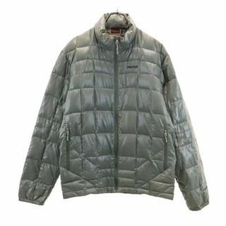 マーモット(MARMOT)のマーモット アウトドア 長袖 ダウンジャケット XL グレー系 MARMOT メンズ 古着 【231230】(ダウンジャケット)