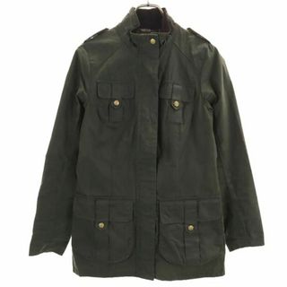 バーブァー(Barbour)のバブアー ライトウエイト 4oz WAX ワックスド ジャケット USA 4 グリーン系 Barbour ワーク レディース 古着 【231230】(その他)